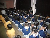 園長先生のお経を聞きました。